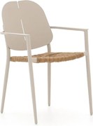 Dining tuinstoel | Manifesto Talvullia | Wicker (vlechtwerk) | Taupe | Stapelbaar | Kees Smit Tuinmeubelen