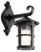 Klassieke buiten wandlantaarn zwart IP44 - Herb