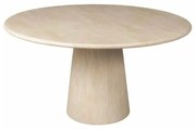 Richmond Interiors Fictus Ronde Eettafel Travertin Beige - 140 X 140cm.