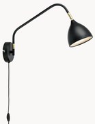 Grote verstelbare wandlamp Valencia met stekker