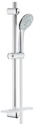 GROHE Euphoria 110 Champagne Glijstangset - 60cm - ronde handdouche - 3 straalsoorten - gladde doucheslang - met zeepschaal - chroom 27232001