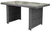 Ibiza XL lounge-diningtafel 140x80xH70 cm antraciet