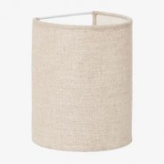 Kiraz Linnen Wandlamp ↔︎ 15 X ↑20 Cm & Linnen Beige – Crème - Sklum