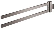 GROHE Selection Handdoekhouder - 40cm - dubbel - draaibaar - hard graphite 41063a00