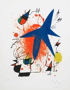 Kunstdruk Blue Star, 1972, Joan Miró