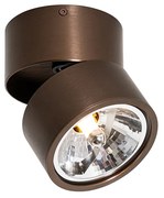 Moderne Spot / Opbouwspot / Plafondspot donkerbrons rond verstelbaar - Go Nine Design G9 Binnenverlichting Lamp