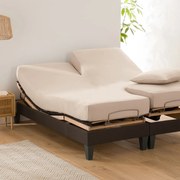 Effen hoeslaken in katoen, verstelbare bedbodem, Scenario