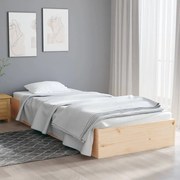 vidaXL Bedframe massief hout 75x190 cm 2FT6 Small Single