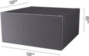Platinum Aerocover tuinsethoes - Ademende hoes voor tuinset met vierkante tafels van 130 x 130cm (inclusief stoelen)