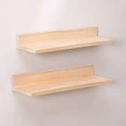 Set Van 2 Wandplanken 60 Cm In Grenenhout Tydor ~60 Cm - Sklum