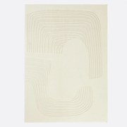 Rechthoekig vloerkleed, lijnenpatroon, Gioma