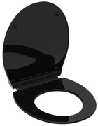 SCHÜTTE Toiletbril SLIM BLACK duroplast