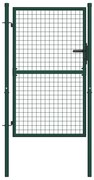 vidaXL Poort 100x125 cm staal groen