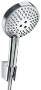 Hansgrohe Raindance Select S PorterS badset met Raind. Select S 120 3jet PowderRain handdouche met wandhouder met Isiflex`B doucheslang 160cm chroom 27668000