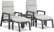Bistroset 2 personen Aluminium Grijs Lifestyle Garden Furniture Albelli