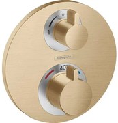 Hansgrohe Ecostat s thermostaat afdekset voor 2 funct brushed bronze 15758140