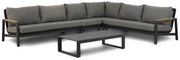 Hoek loungeset 6 personen Aluminium/Rope Grijs  Coco Ralph/Zaga