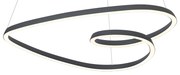 Scandinavische hanglamp zwart 72cm incl. LED 3-staps dimbaar - Circuit
