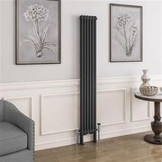 Eastbrook Imperia 2 koloms radiator 30x180cm 1078W antraciet