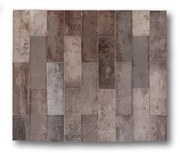 Hoogglans Handvorm Wandtegel 5x16 Cm Celebes Grijs A459