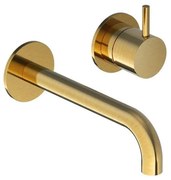 Hotbath Cobber wastafelkraan inbouw messing geborsteld PVD CB005EXT18BBP / HBCB005