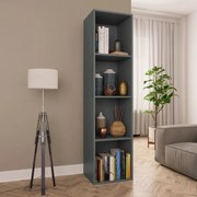 vidaXL Boekenkast/tv-meubel 36x30x143 cm bewerkt hout grijs