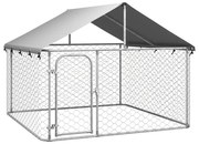 vidaXL Hondenkennel voor buiten met dak 200x200x150 cm