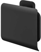 Tiger Carv toiletrolhouder met klep 14,2x4,1x12,3cm zwart