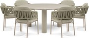 Tuinset 6 personen Rope Zand/Beige 4 Seasons Outdoor Calma/Trino
