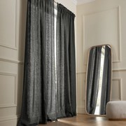 Gordijn van gewassen Linnen met ruflette-afwerking, Private