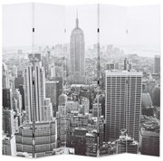 vidaXL Kamerscherm New York bij daglicht 200x170 cm zwart en wit