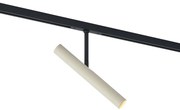 Moderne spot beige met zwart voor railsysteem 1-fase - Slimline Avery