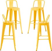 Set 4 Krukken Torix Rugleuning