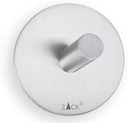 Zack Peco handdoekhaak 4.5x4.5cm rond zelfklevend Mat Geborsteld RVS set van 2 40306