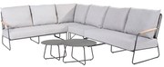 Balade hoek loungeset 6 delig antraciet 4 Seasons Outdoor