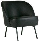 BePureHome Vogue Fauteuil Zwart Leer