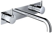 Hotbath Cobber inbouw wastafelkraan 25cm met plaat chroom