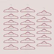 Set Van 20 Fluwelen Hangers Palou Terracotta Mousse - Sklum