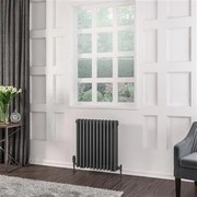 Eastbrook Rivassa 3 koloms radiator 55x60cm staal 979W antraciet