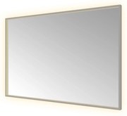 Hotbath &More Square rechthoekige spiegel 120x80cm geborsteld gunmetal PVD