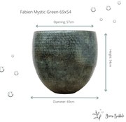 Fabien mystic green
