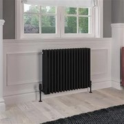 Eastbrook Rivassa 4 koloms radiator 80x60cm staal 1641W zwart mat