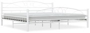 vidaXL Bedframe metaal wit 200x200 cm