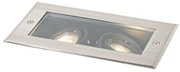 Buitenlamp Moderne grondspot staal 2-lichts verstelbaar IP65 - Oneon Modern GU10 IP65 Buitenverlichting