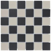 The Mosaic Factory London vierkante mozaïek tegels 31x31 chessboard