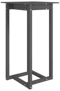 vidaXL Bartafel 60x60x110 cm massief grenenhout grijs