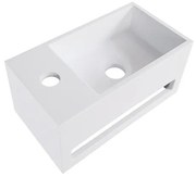 Wiesbaden Julia fontein links Solid surface 35 x 20 x 16 cm mat wit 36.4052