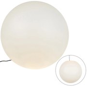 Moderne buitenlamp wit 77 cm IP65 - Nura Modern E27 IP44 Buitenverlichting bol / globe / rond