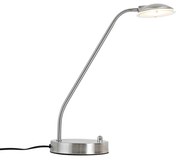 Moderne tafellamp met dimmer staal incl. LED - Eva Modern Binnenverlichting Lamp