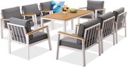 Zakintos Premium 8 aluminium tuinmeubelen wit Tuinpunt
